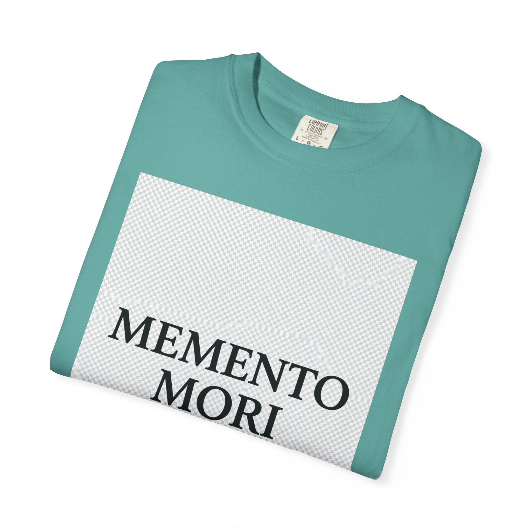 Memento Mori T-Shirt — Minimalist Hourglass Graphic Tee