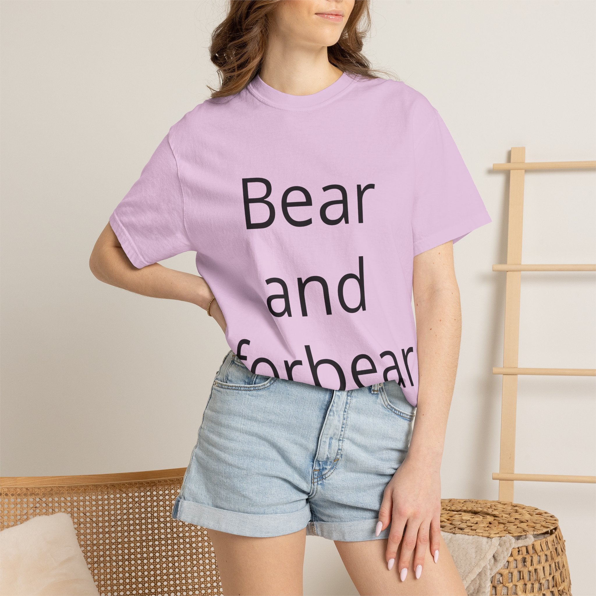 Bear and Forbear T-Shirt — Funny Wordplay Tee