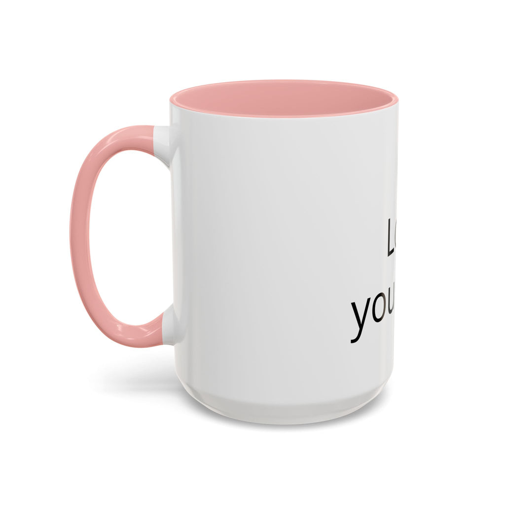 Accent Coffee Mug — "Love Your Fate" Inspirational Ceramic Mug (11/15 oz)