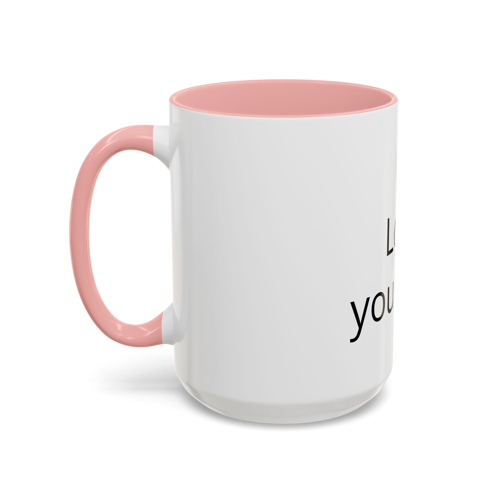 Accent Coffee Mug — "Love Your Fate" Inspirational Ceramic Mug (11/15 oz)