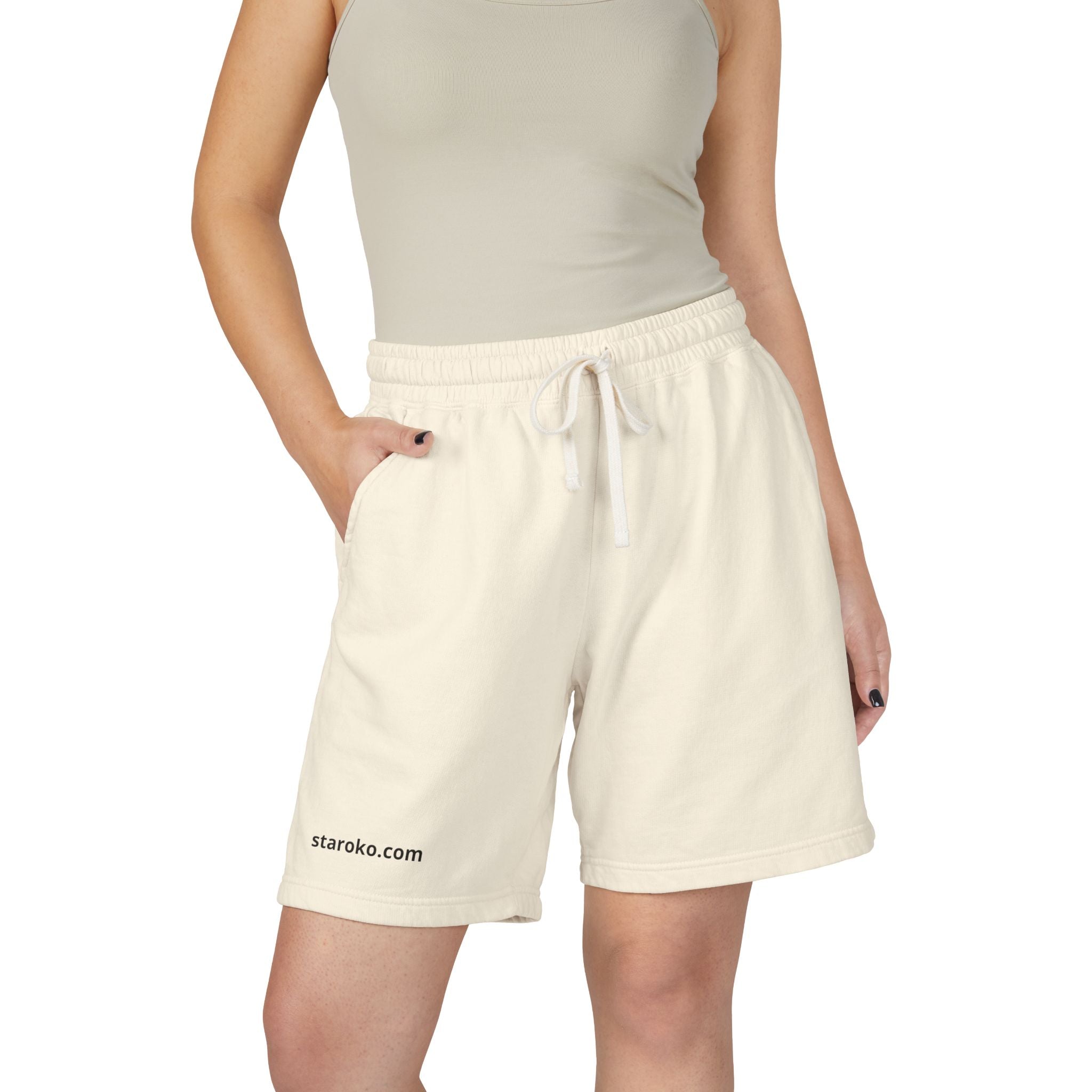 Lightweight Fleece Sweat Shorts — Garment-Dyed Casual Lounge Shorts
