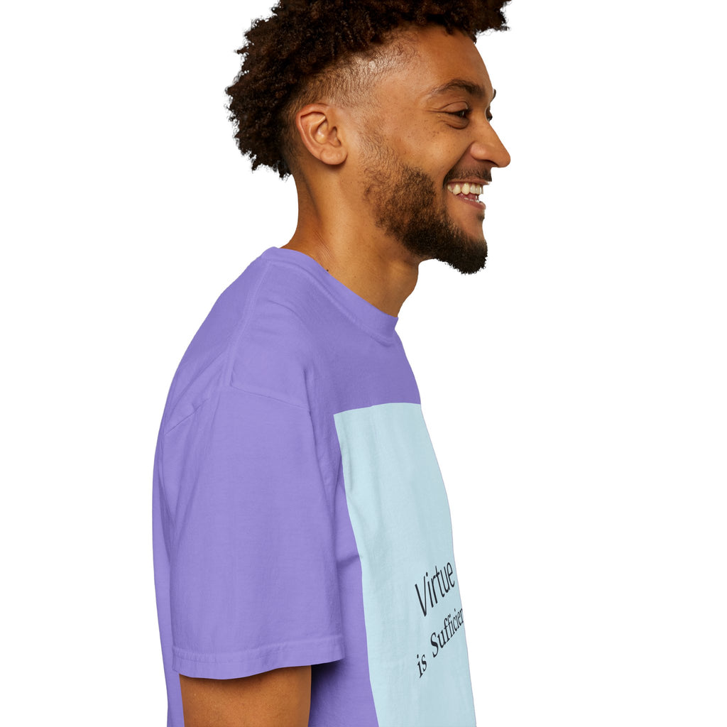 T-Shirt — "Virtue is Sufficient" Minimalist Inspirational Tee
