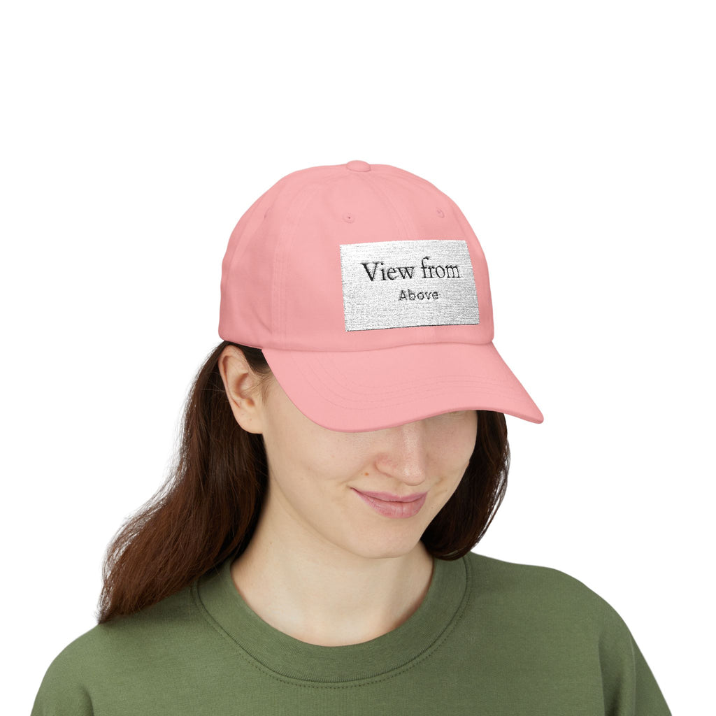 Dad Cap — "View From Above" Minimal Patch Baseball Hat