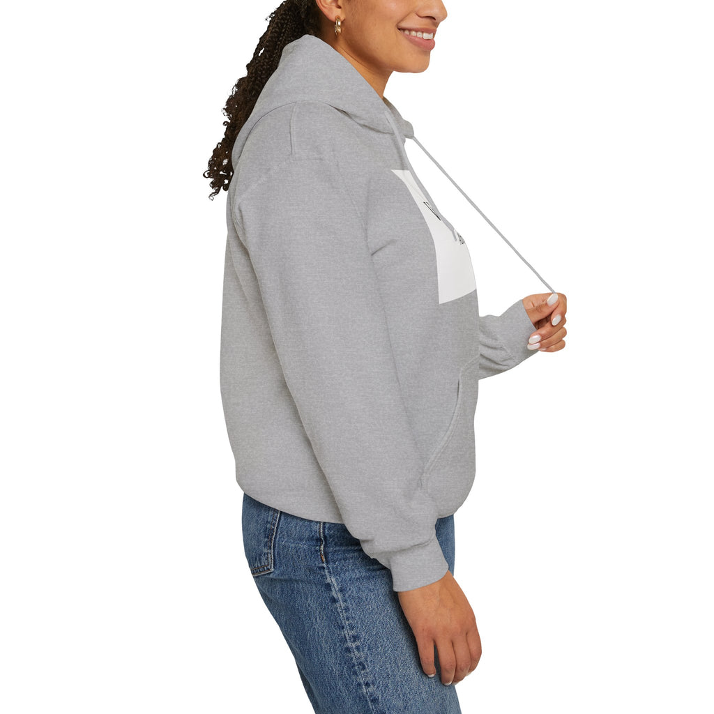 View From Above Hoodie - Minimal Text Graphic Pullover