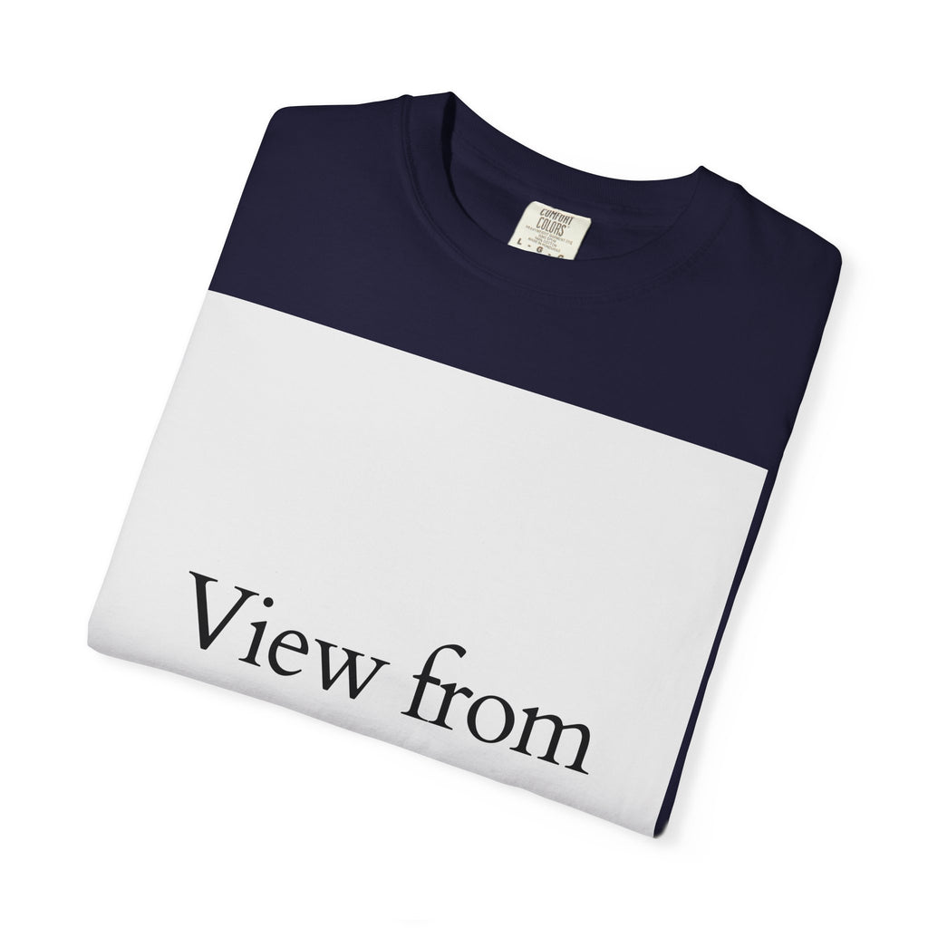 View From Above T-Shirt — Minimal Typography Graphic Tee
