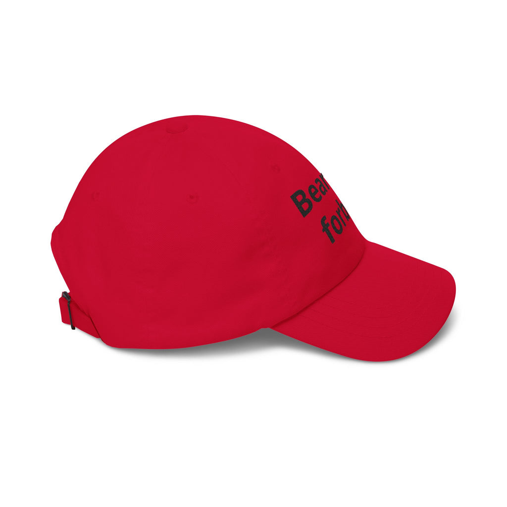 Dad Cap — "Bear and Forbear" Embroidered Cotton Hat