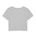 Minimalist 'Stay Calm' Women's Baby Tee — Cropped White Graphic Tee