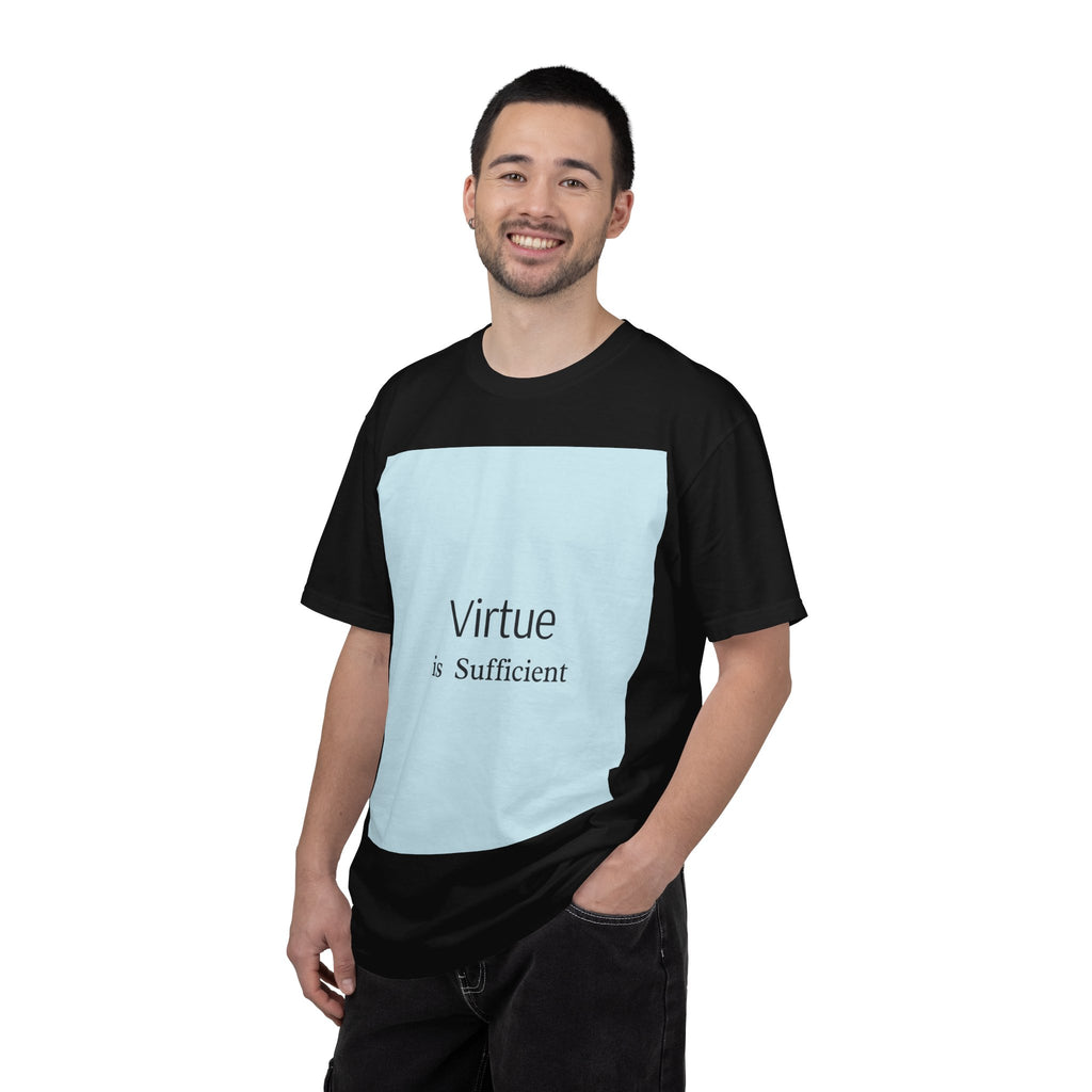 T-Shirt — "Virtue is Sufficient" Minimalist Inspirational Tee