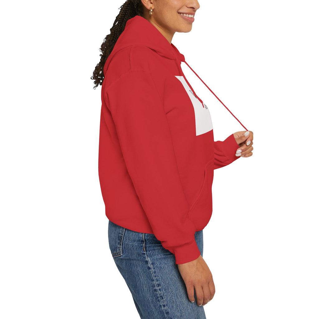 View From Above Hoodie - Minimal Text Graphic Pullover