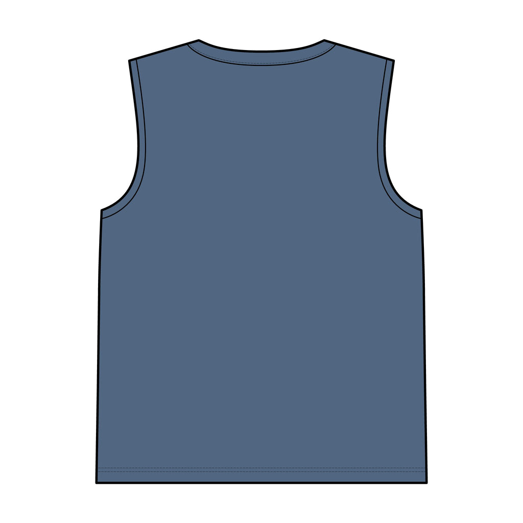 Garment-Dyed Tank Top — Vintage Washed Sleeveless Tee