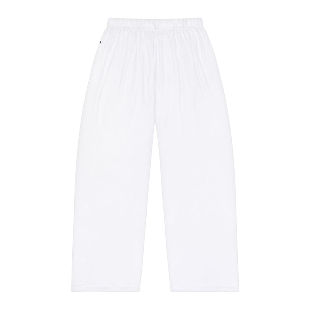 Men's White Pajama Pants — Lightweight Lounge Sleepwear