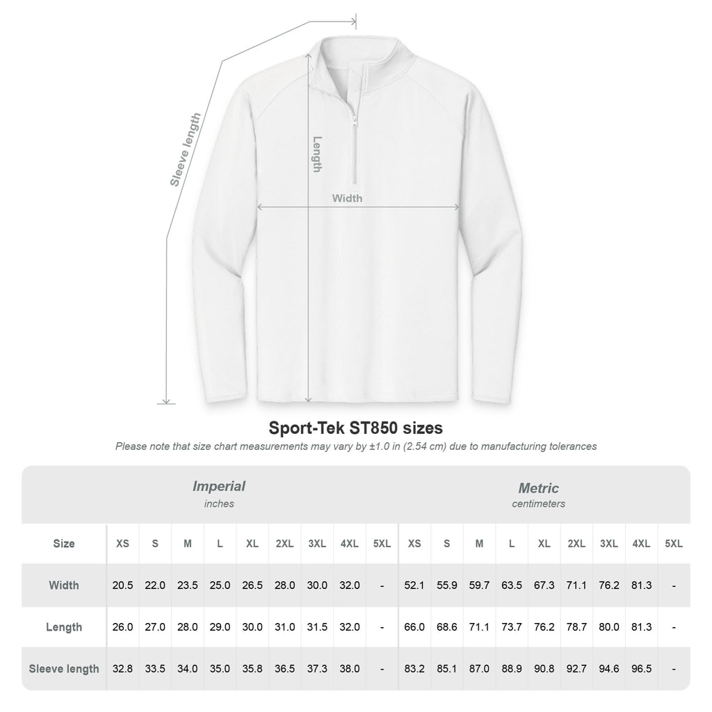 Embroidered Men's Quarter-Zip Pullover — Lightweight Sport-Wick Performance