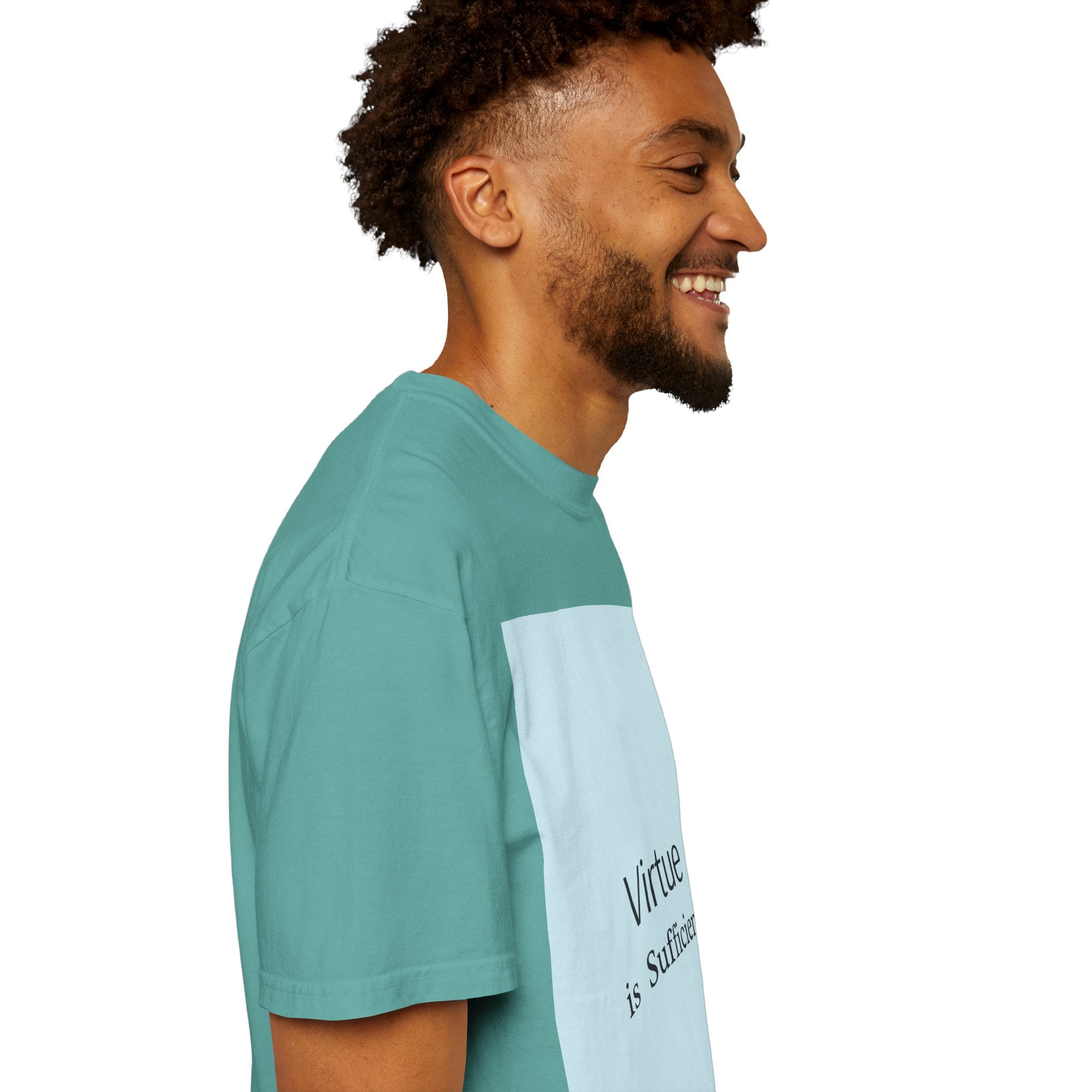 T-Shirt — "Virtue is Sufficient" Minimalist Inspirational Tee
