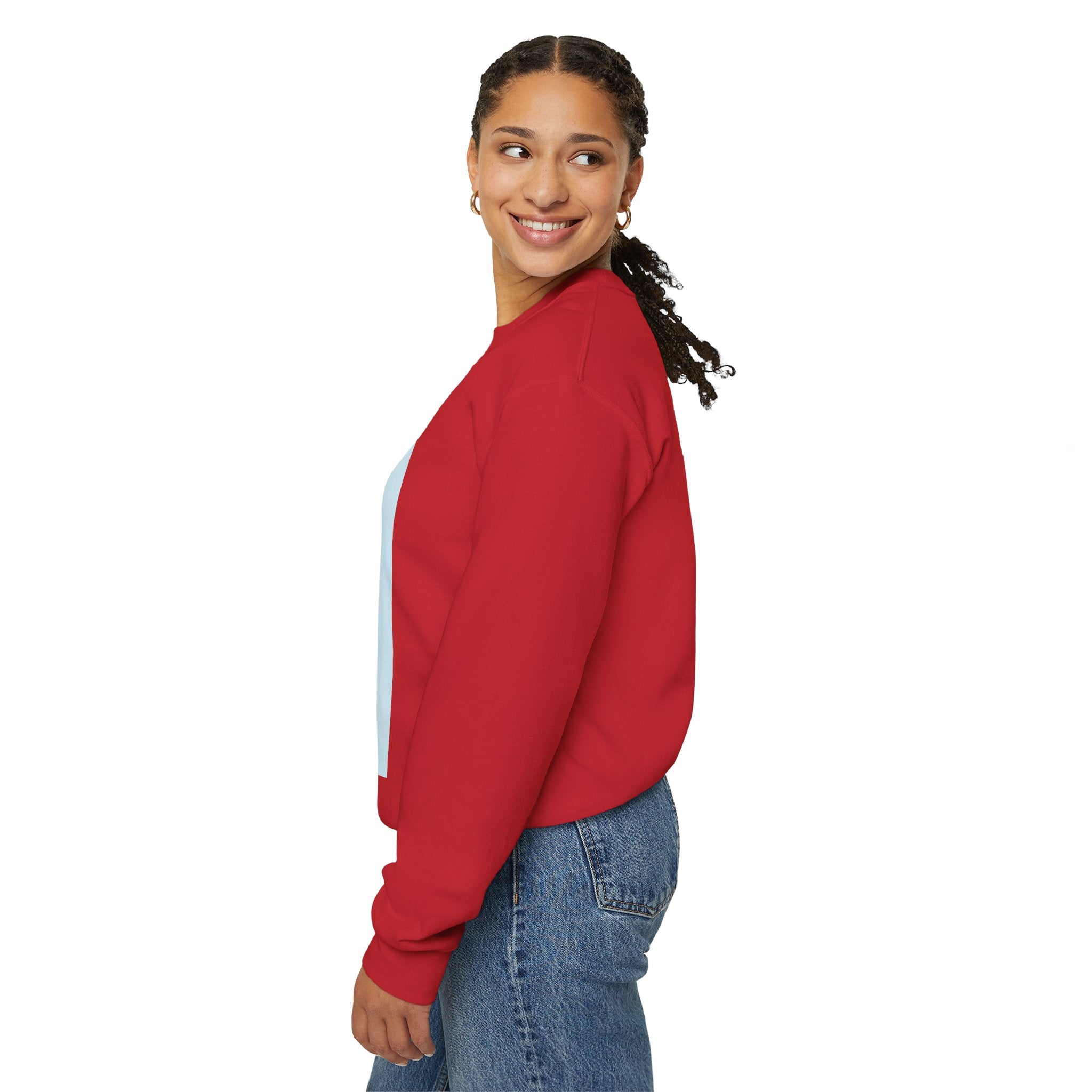 Crewneck Sweatshirt — "Virtue is Sufficient" Minimalist Inspirational Design