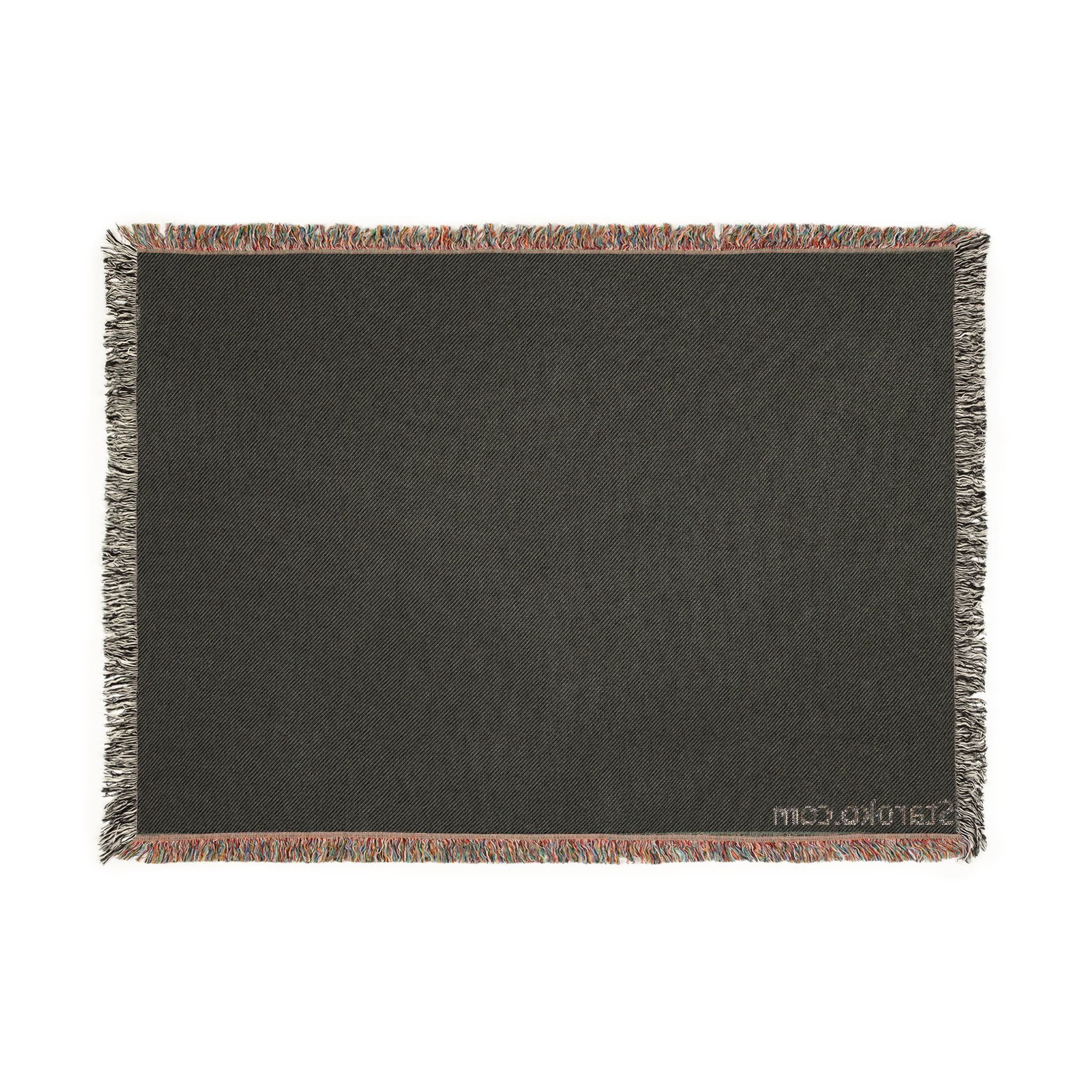 Minimal Two-Tone Woven Blanket — Reversible Neutral Throw for Living Room & Bedroom