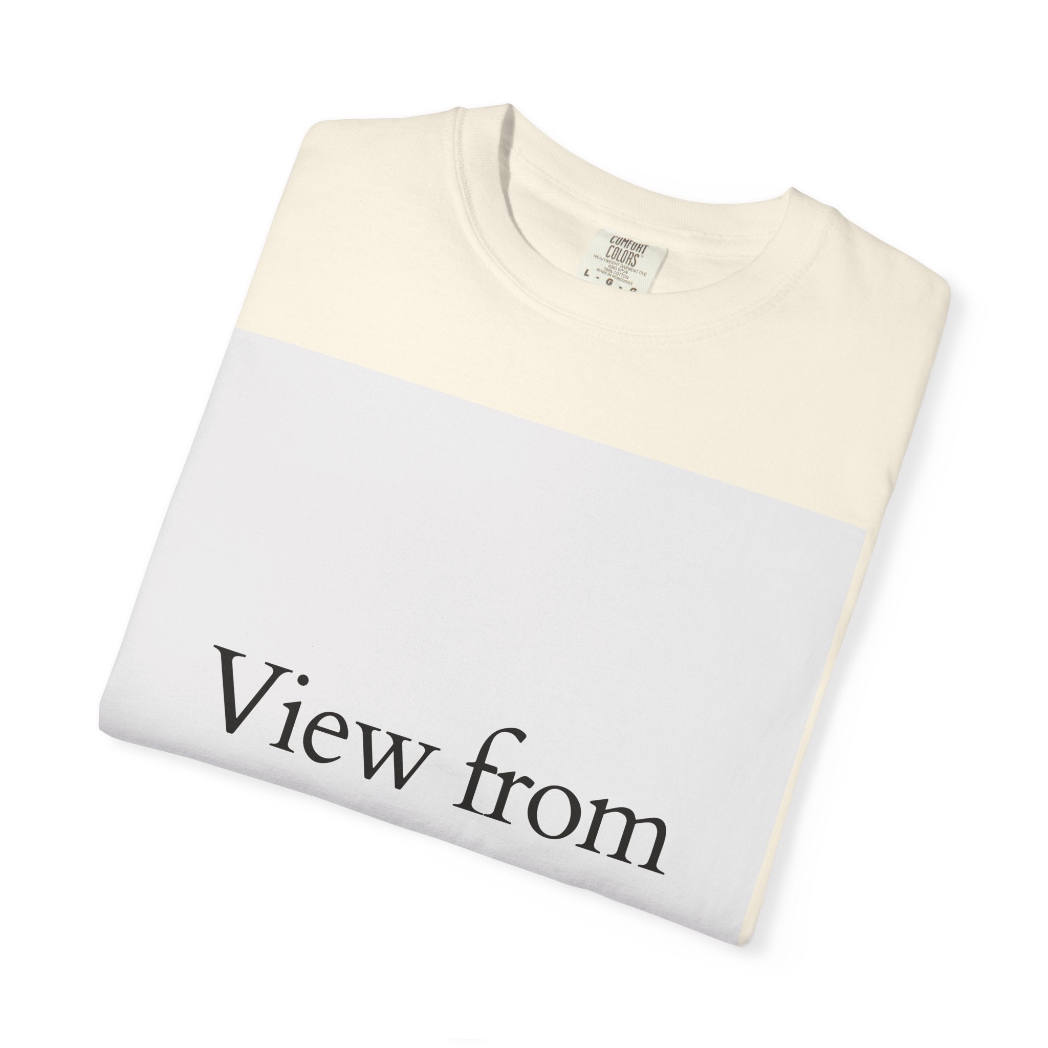 View From Above T-Shirt — Minimal Typography Graphic Tee