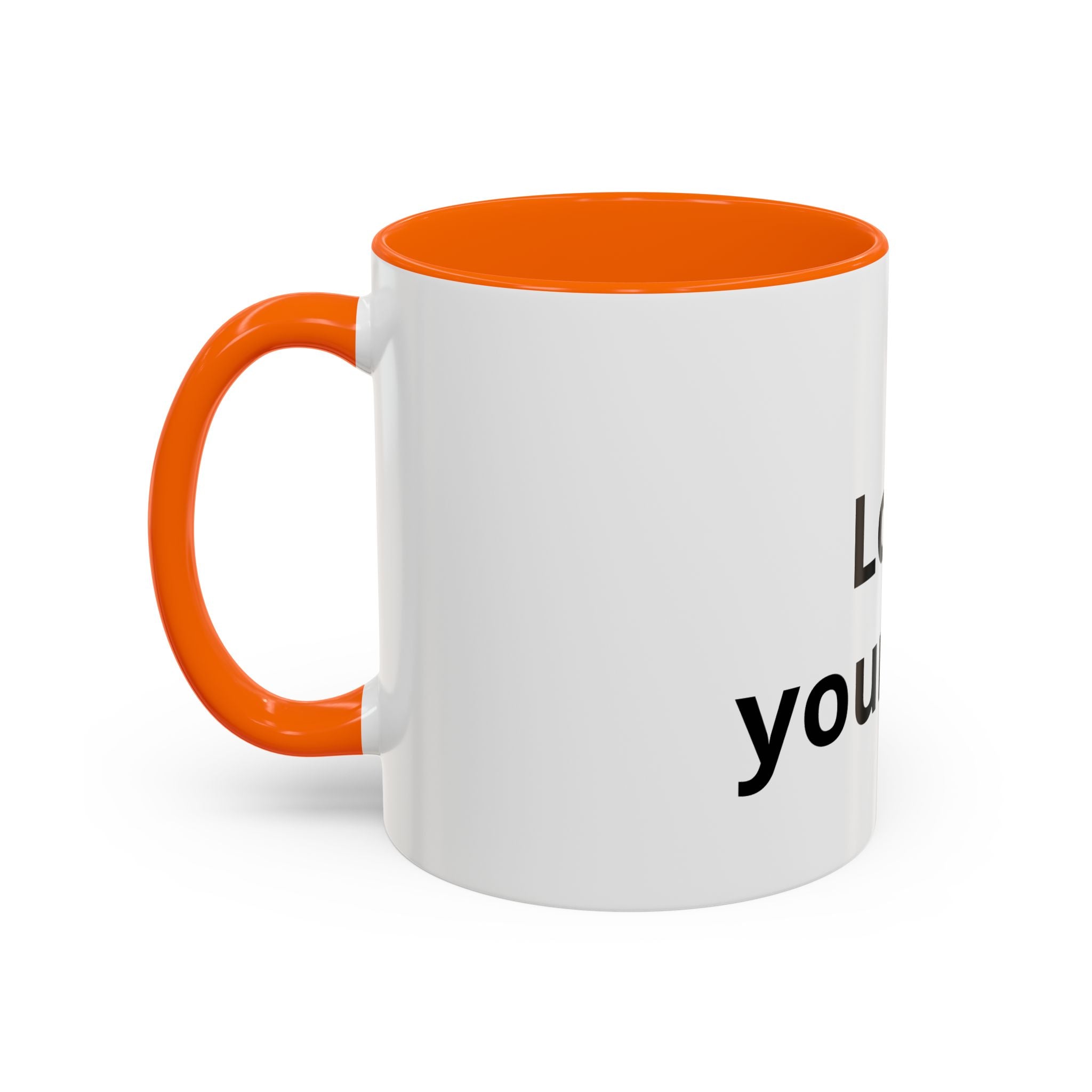 Accent Coffee Mug — "Love Your Fate" Inspirational Ceramic Mug (11/15 oz)