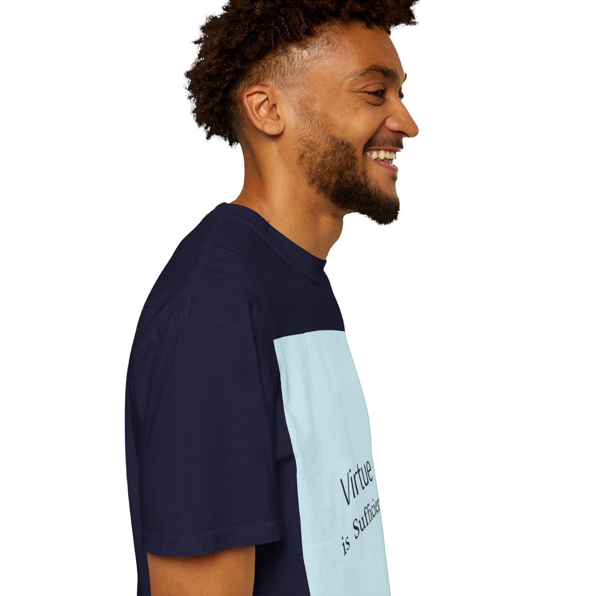 T-Shirt — "Virtue is Sufficient" Minimalist Inspirational Tee
