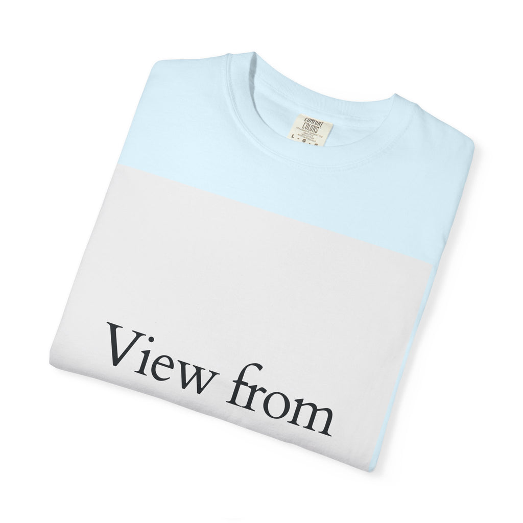 View From Above T-Shirt — Minimal Typography Graphic Tee