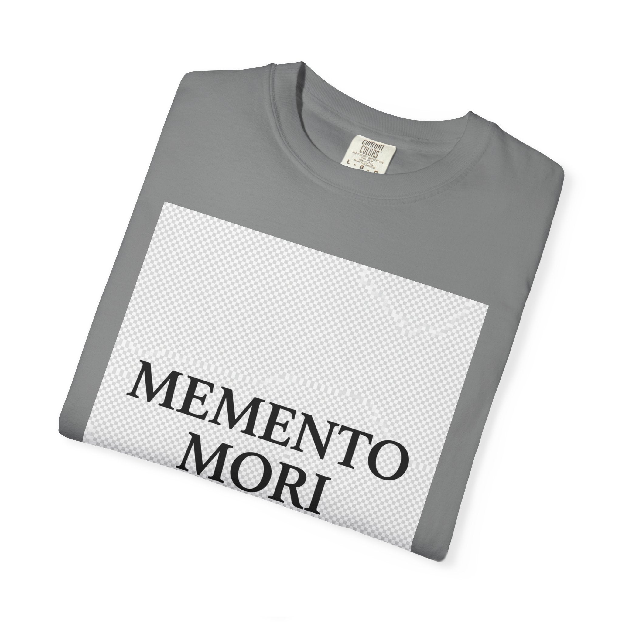 Memento Mori T-Shirt — Minimalist Hourglass Graphic Tee