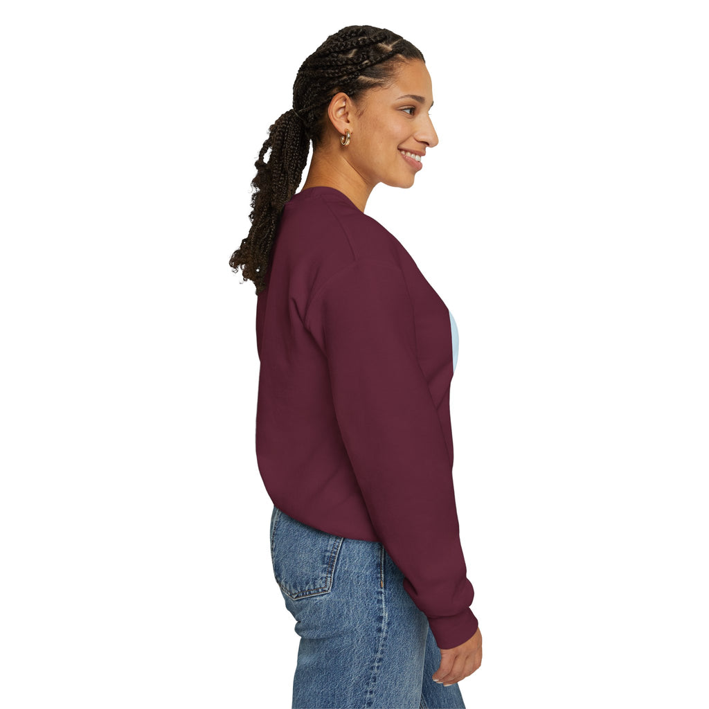 Crewneck Sweatshirt — "Virtue is Sufficient" Minimalist Inspirational Design