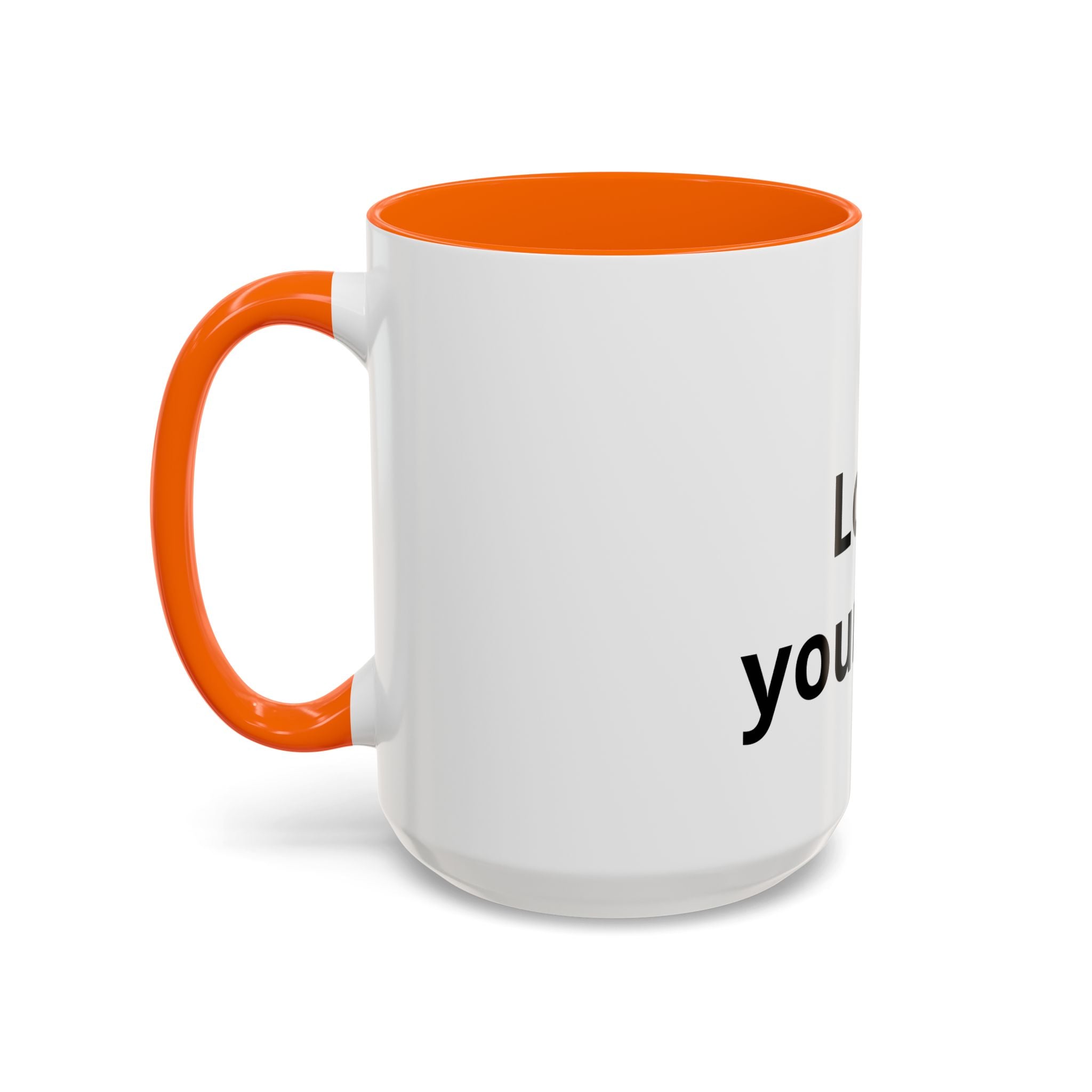Accent Coffee Mug — "Love Your Fate" Inspirational Ceramic Mug (11/15 oz)