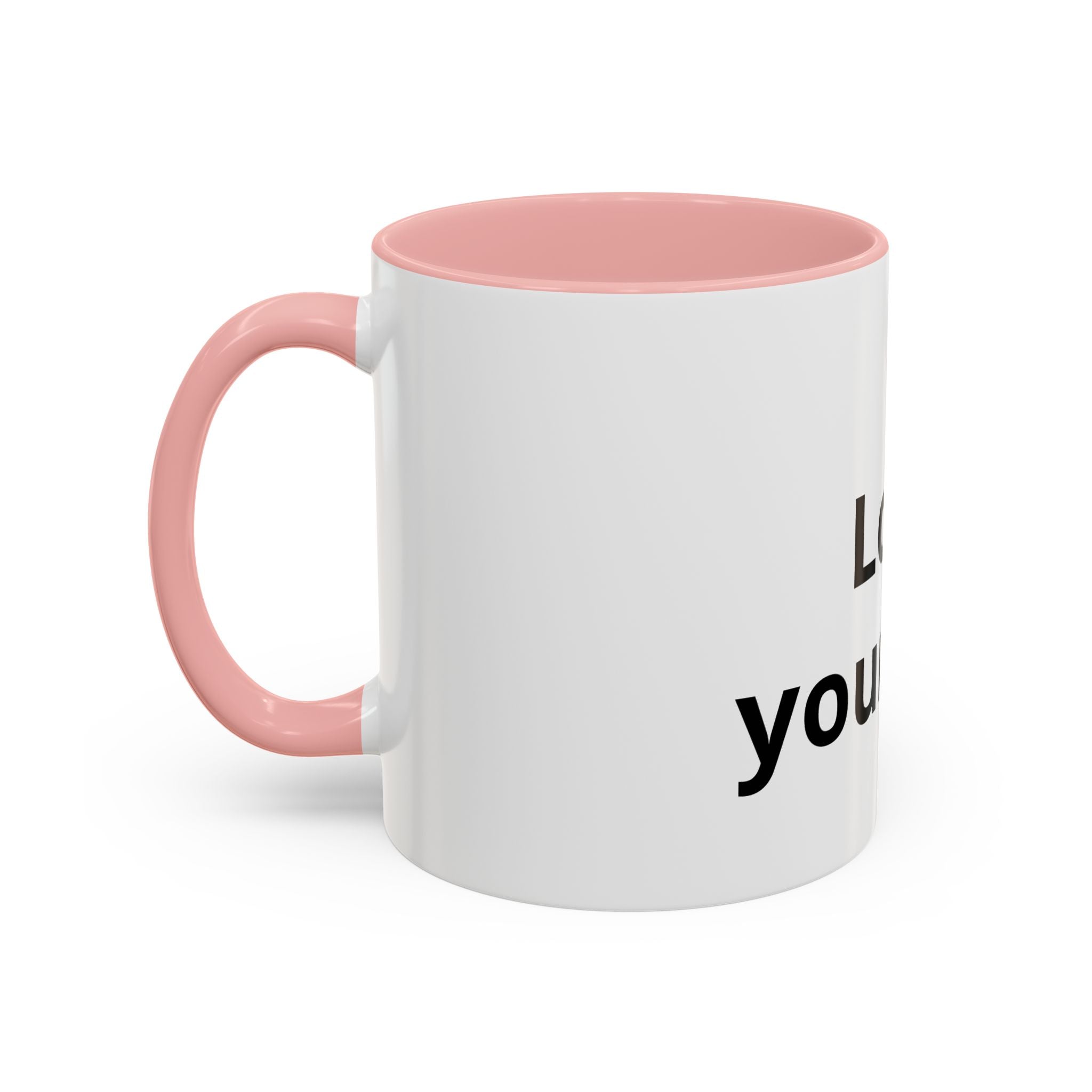 Accent Coffee Mug — "Love Your Fate" Inspirational Ceramic Mug (11/15 oz)