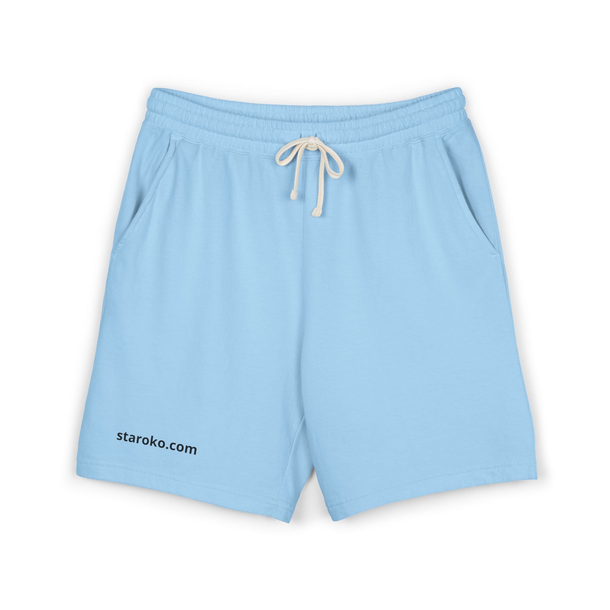 Lightweight Fleece Sweat Shorts — Garment-Dyed Casual Lounge Shorts