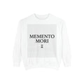 Memento Mori Sweatshirt — Minimalist Latin Reminder Sweatshirt with Hourglass