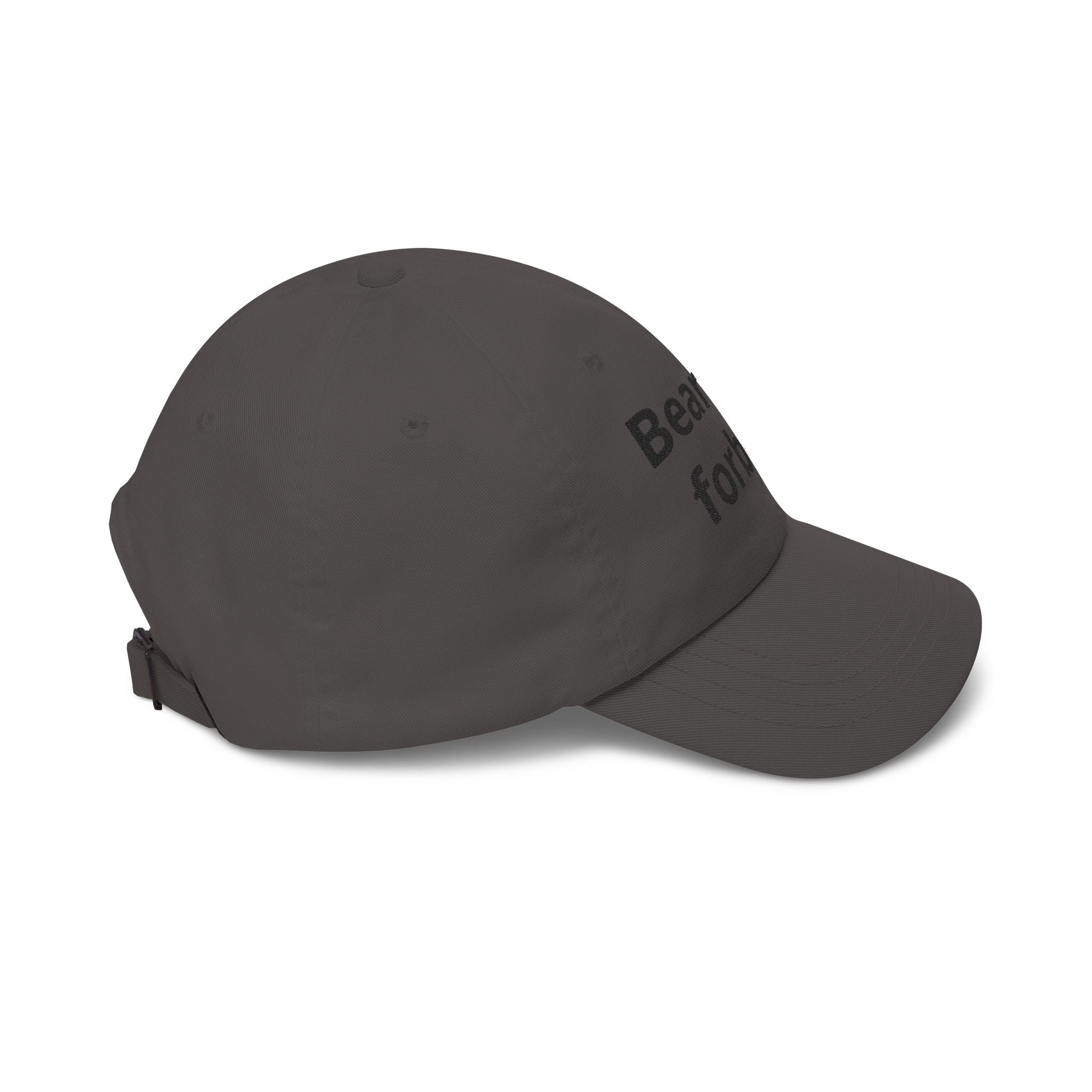 Dad Cap — "Bear and Forbear" Embroidered Cotton Hat