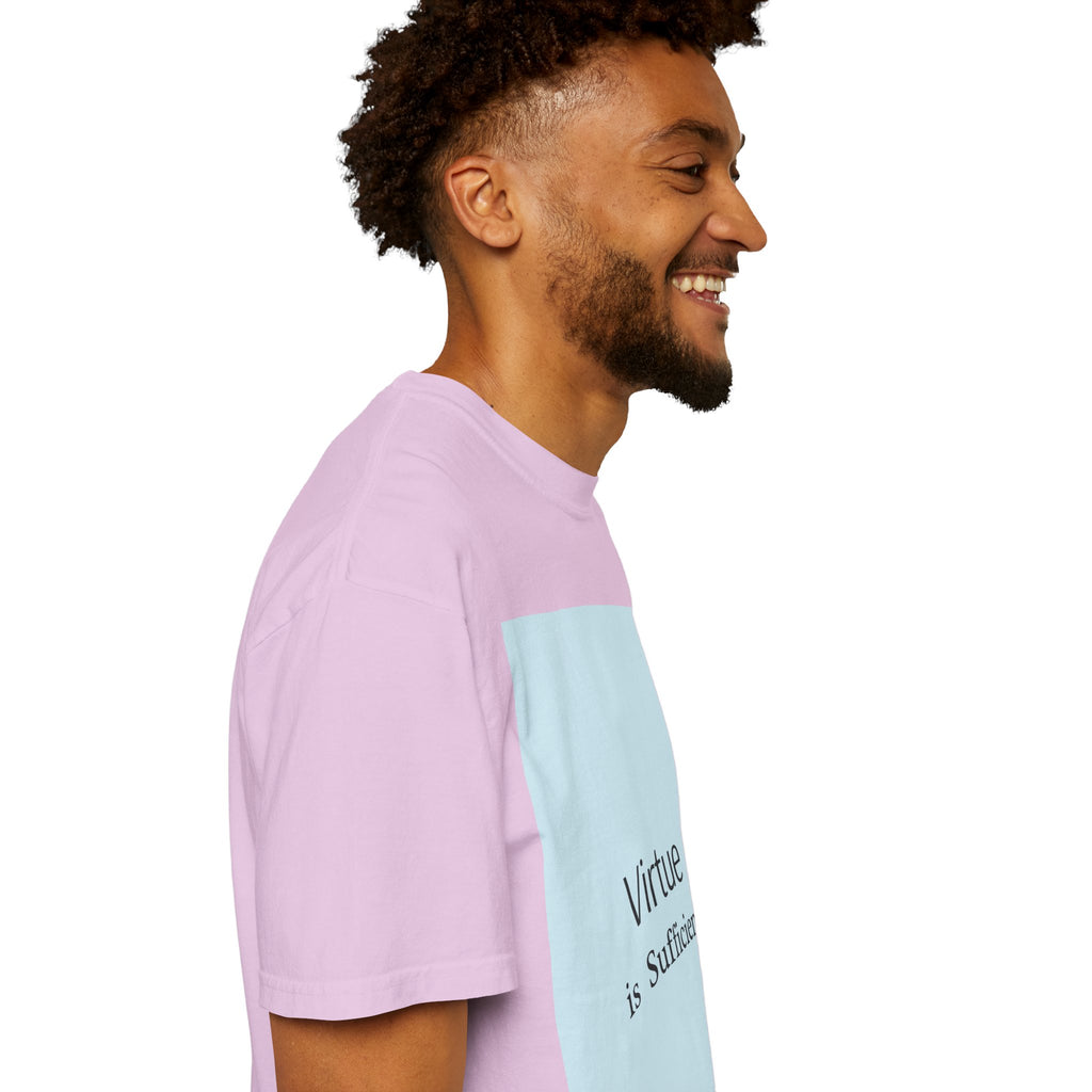 T-Shirt — "Virtue is Sufficient" Minimalist Inspirational Tee