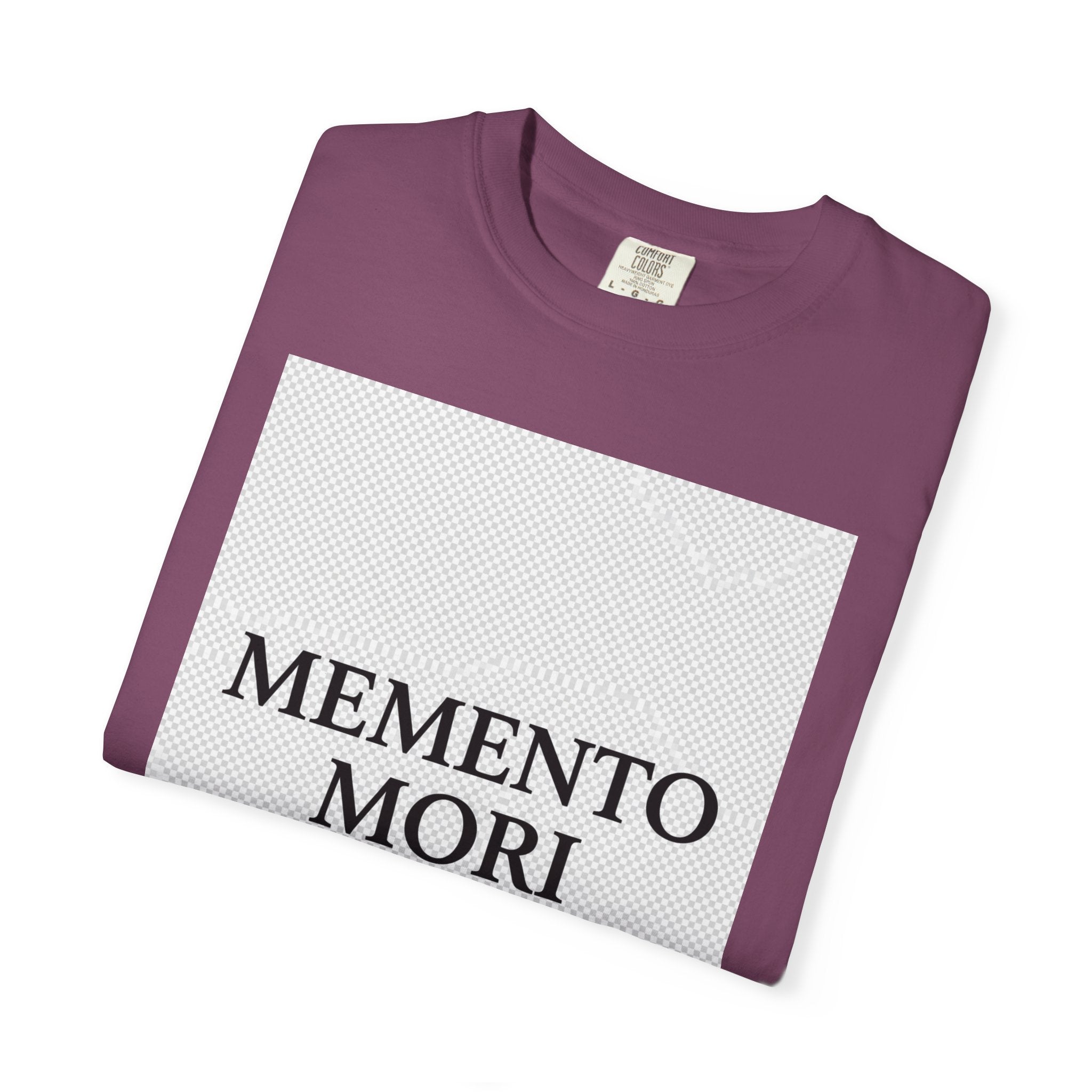 Memento Mori T-Shirt — Minimalist Hourglass Graphic Tee