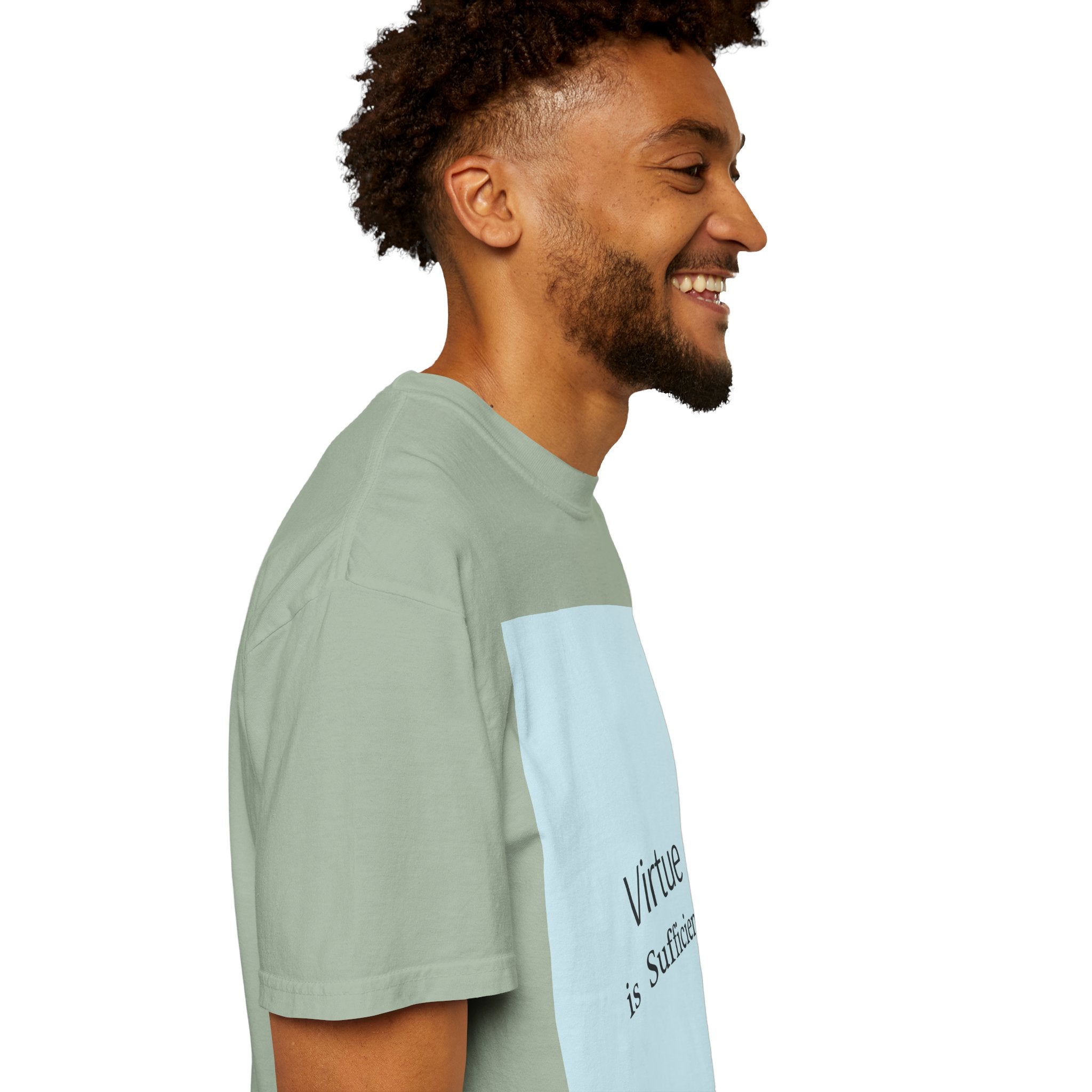T-Shirt — "Virtue is Sufficient" Minimalist Inspirational Tee