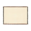 Minimal Two-Tone Woven Blanket — Reversible Neutral Throw for Living Room & Bedroom