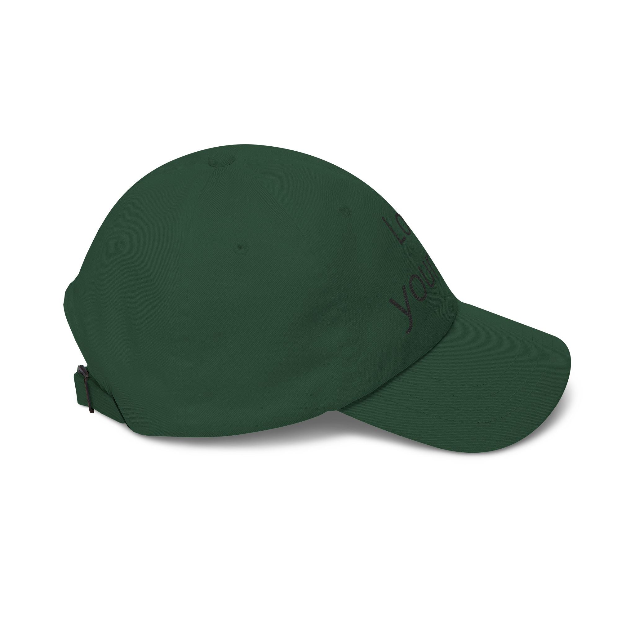 Love Your Fate Dad Cap – Minimal Embroidered White Baseball Hat