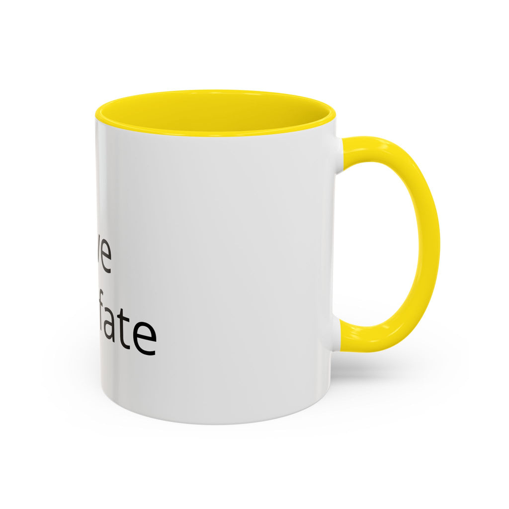 Accent Coffee Mug — "Love Your Fate" Inspirational Ceramic Mug (11/15 oz)