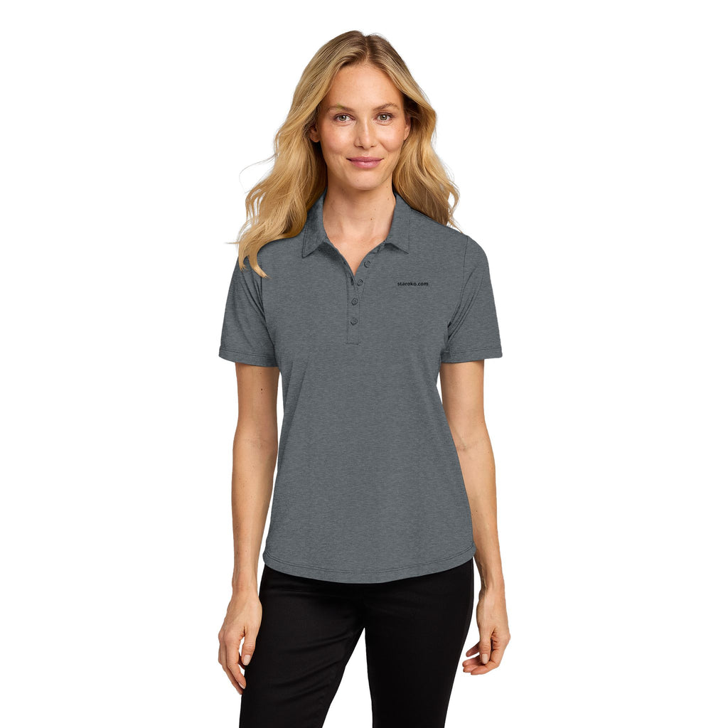 Ladies Fine Pique Blend Polo — Women's Classic Short‑Sleeve Work & Golf Shirt