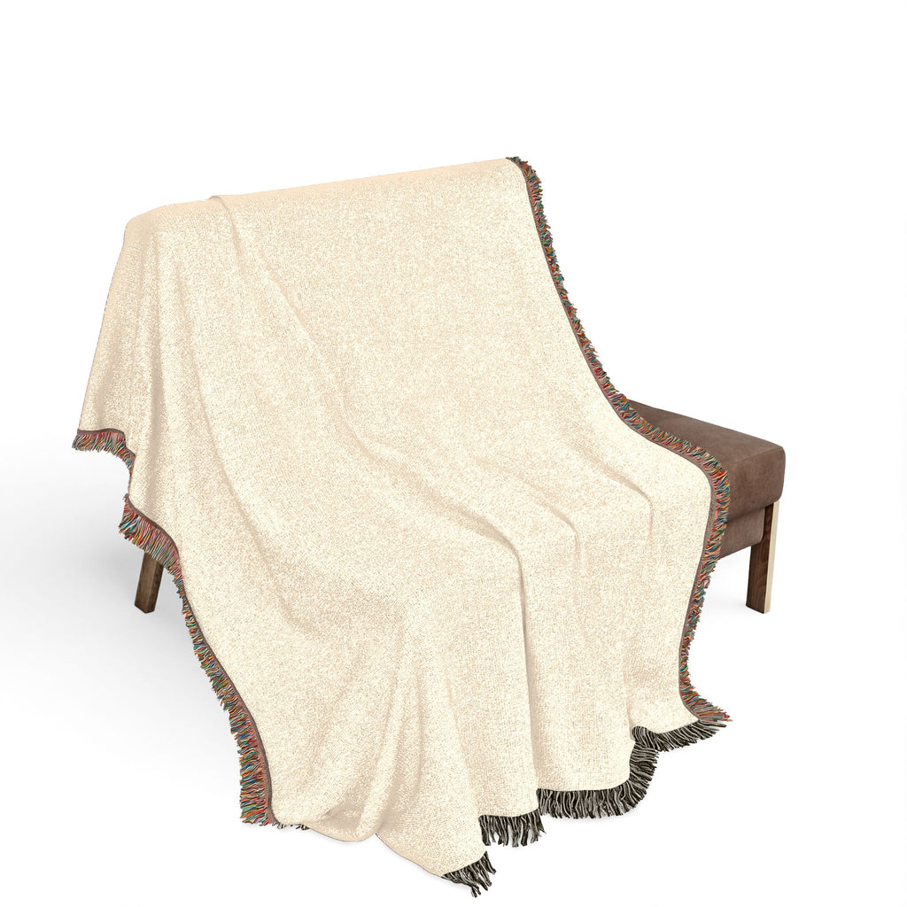 Minimal Two-Tone Woven Blanket — Reversible Neutral Throw for Living Room & Bedroom