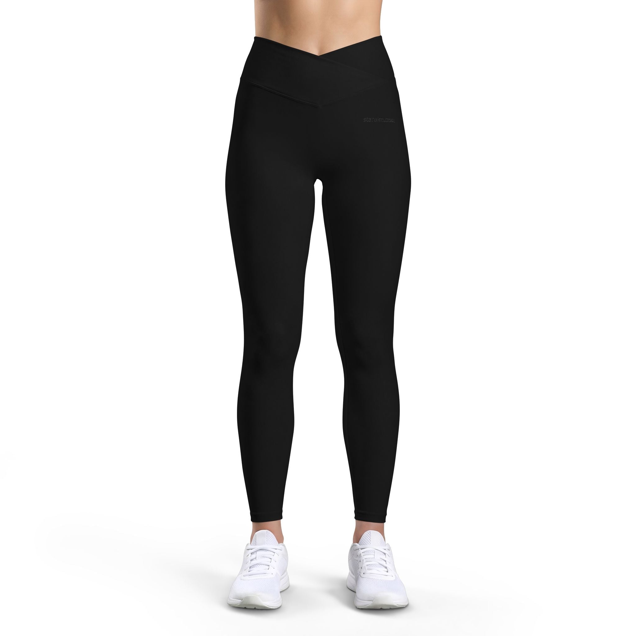 Women’s Luxe Leggings — High-Waist V-Cut Black Activewear Leggings