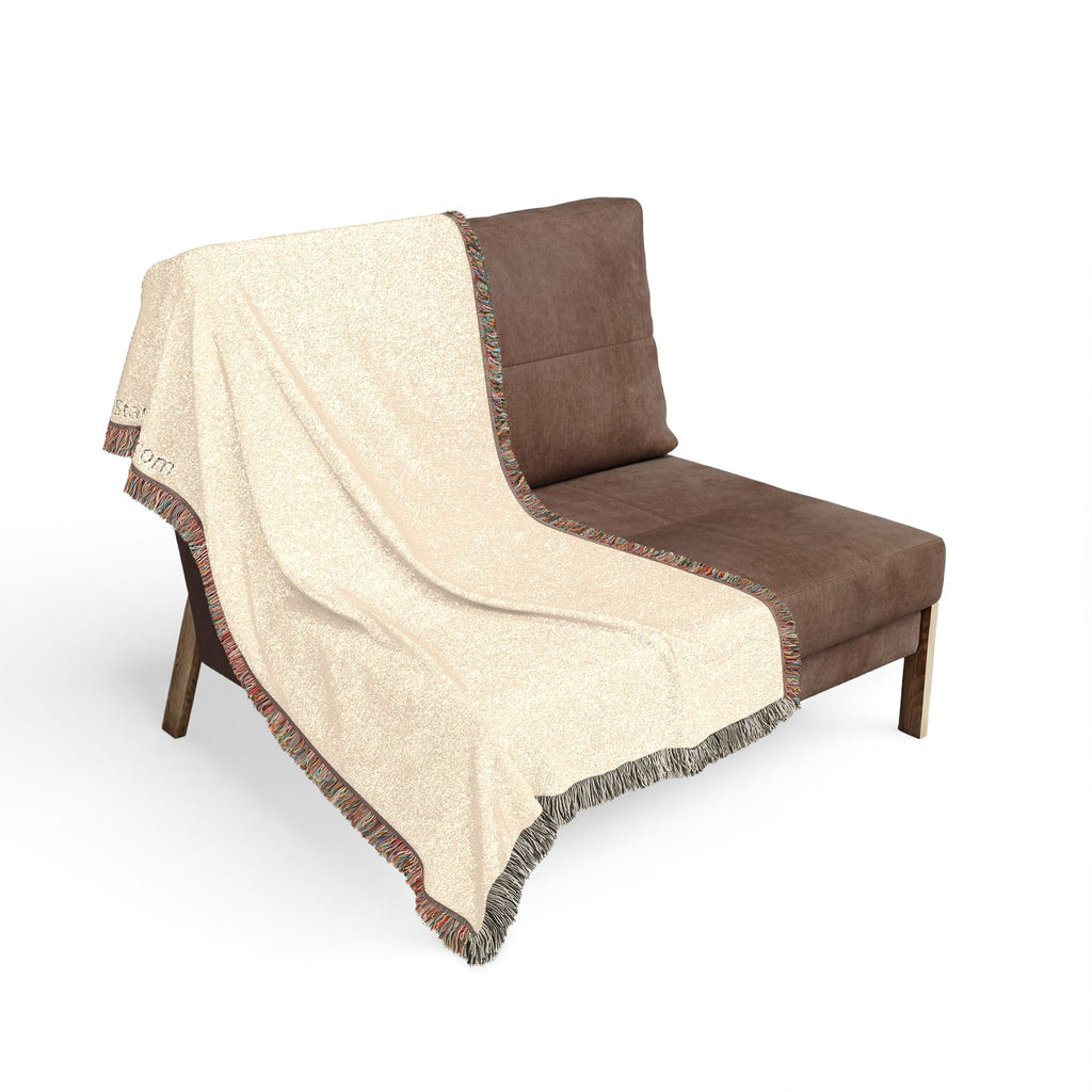 Minimal Two-Tone Woven Blanket — Reversible Neutral Throw for Living Room & Bedroom