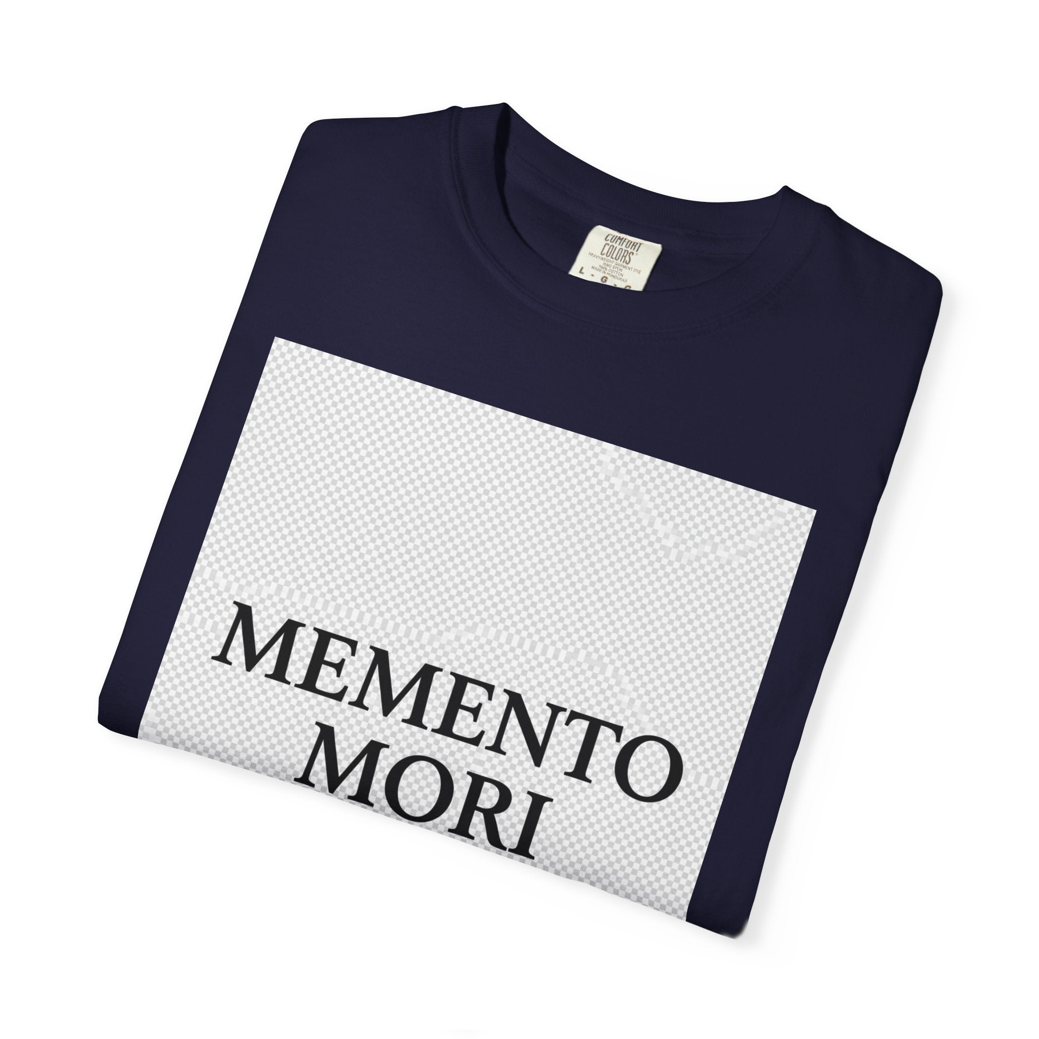Memento Mori T-Shirt — Minimalist Hourglass Graphic Tee