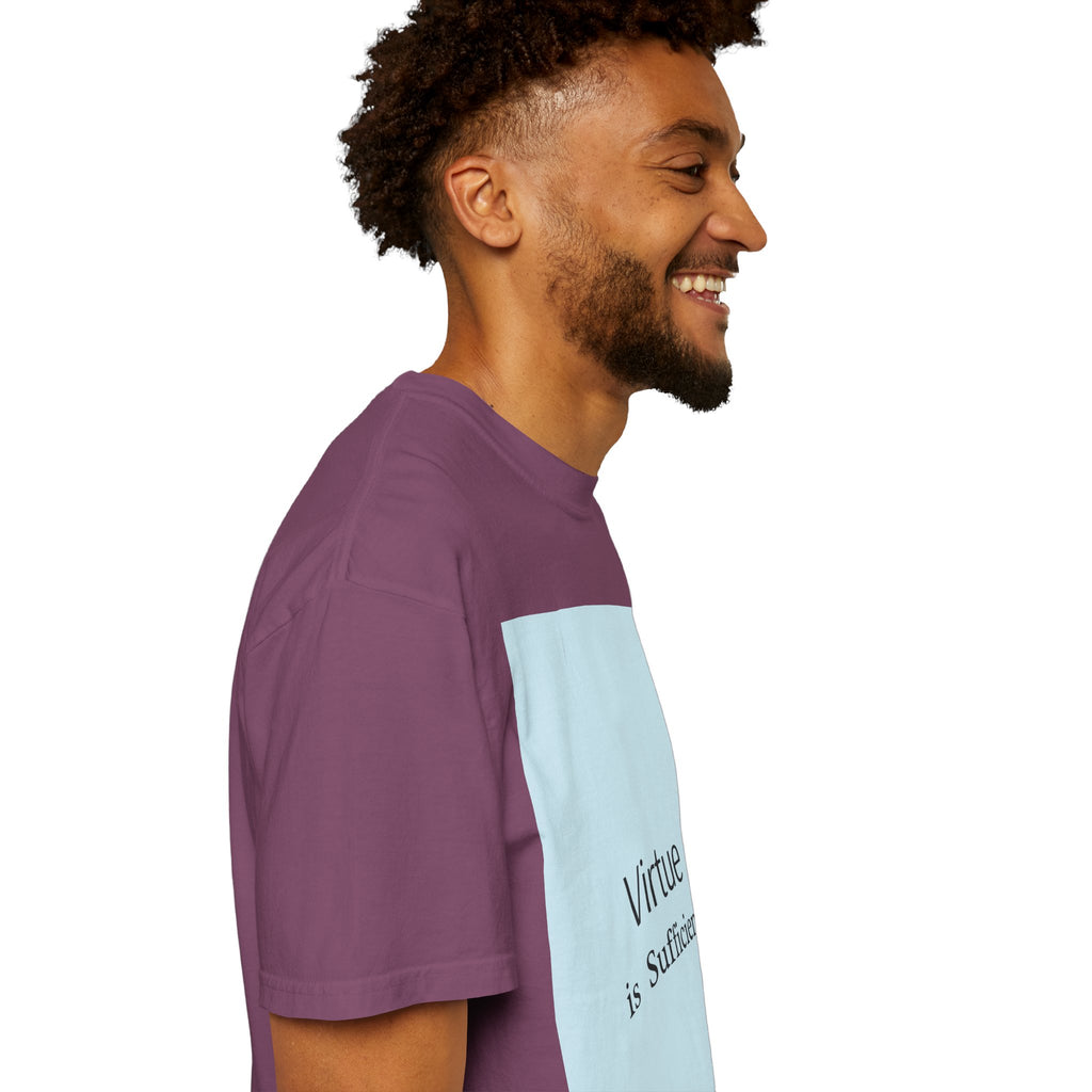 T-Shirt — "Virtue is Sufficient" Minimalist Inspirational Tee