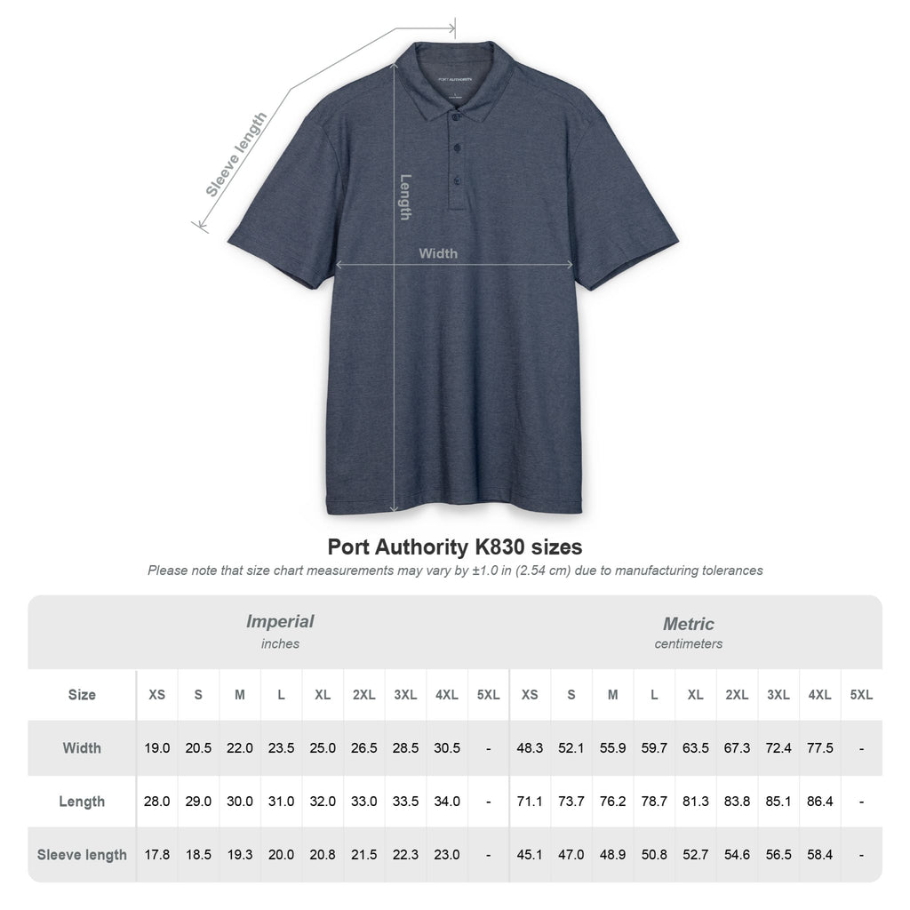 Classic Men's Fine Pique Polo Shirt — Port Authority Blend