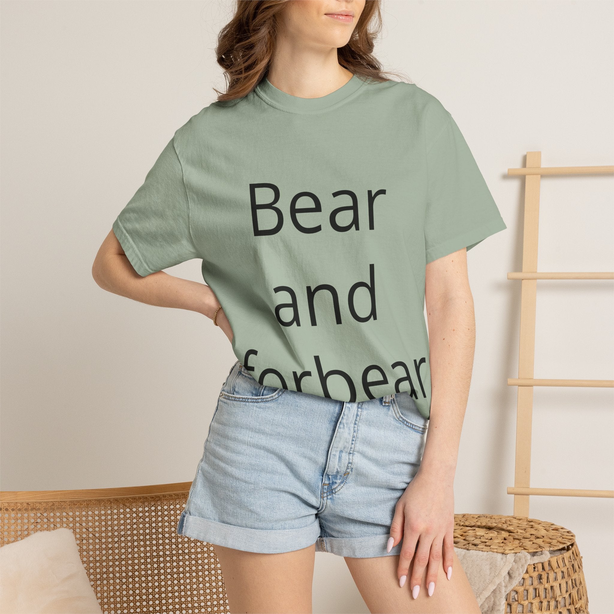 Bear and Forbear T-Shirt — Funny Wordplay Tee