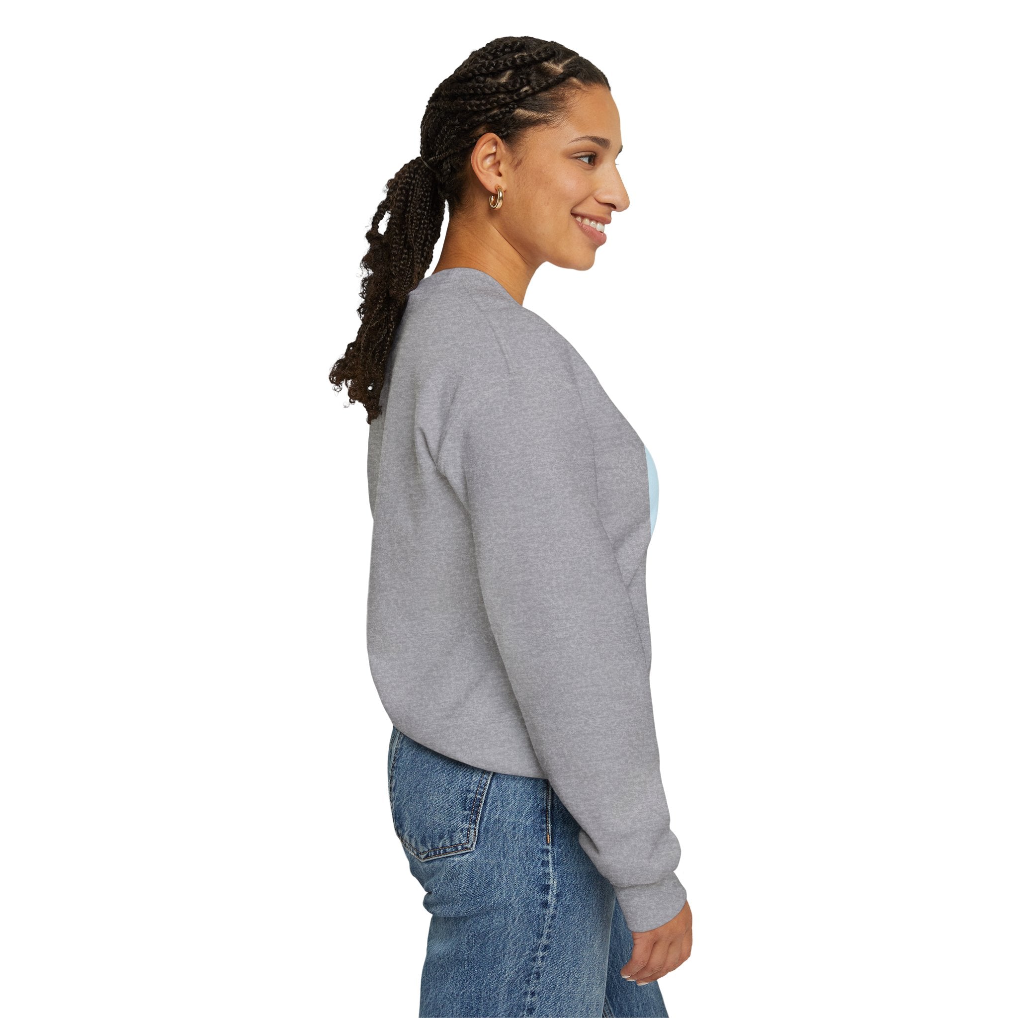 Crewneck Sweatshirt — "Virtue is Sufficient" Minimalist Inspirational Design