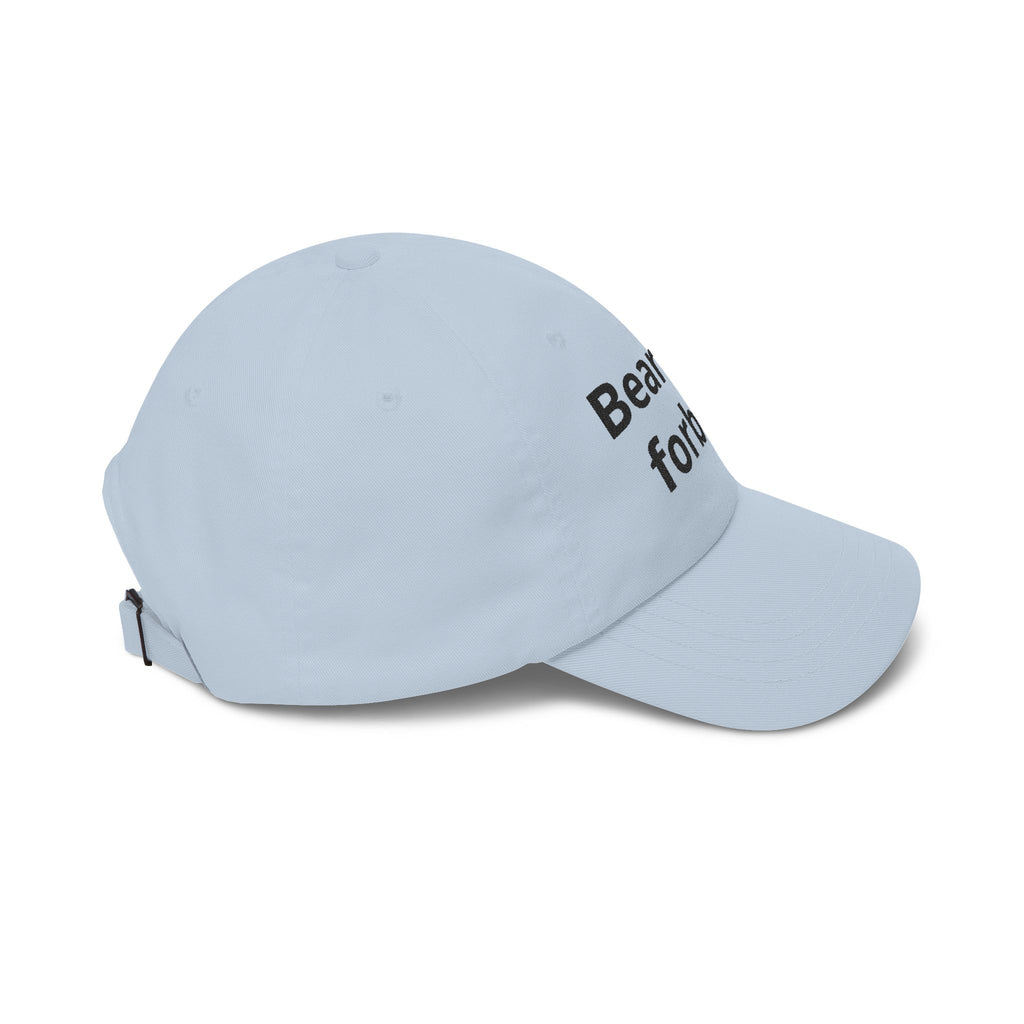 Dad Cap — "Bear and Forbear" Embroidered Cotton Hat