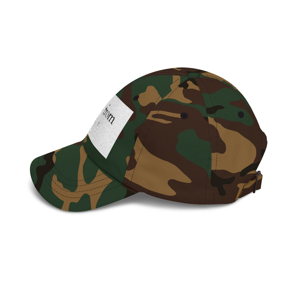 Dad Cap — "View From Above" Minimal Patch Baseball Hat