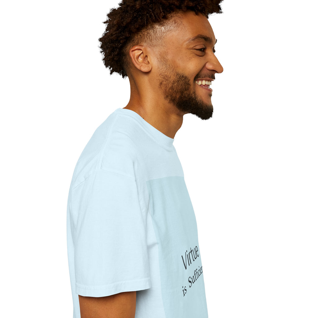 T-Shirt — "Virtue is Sufficient" Minimalist Inspirational Tee