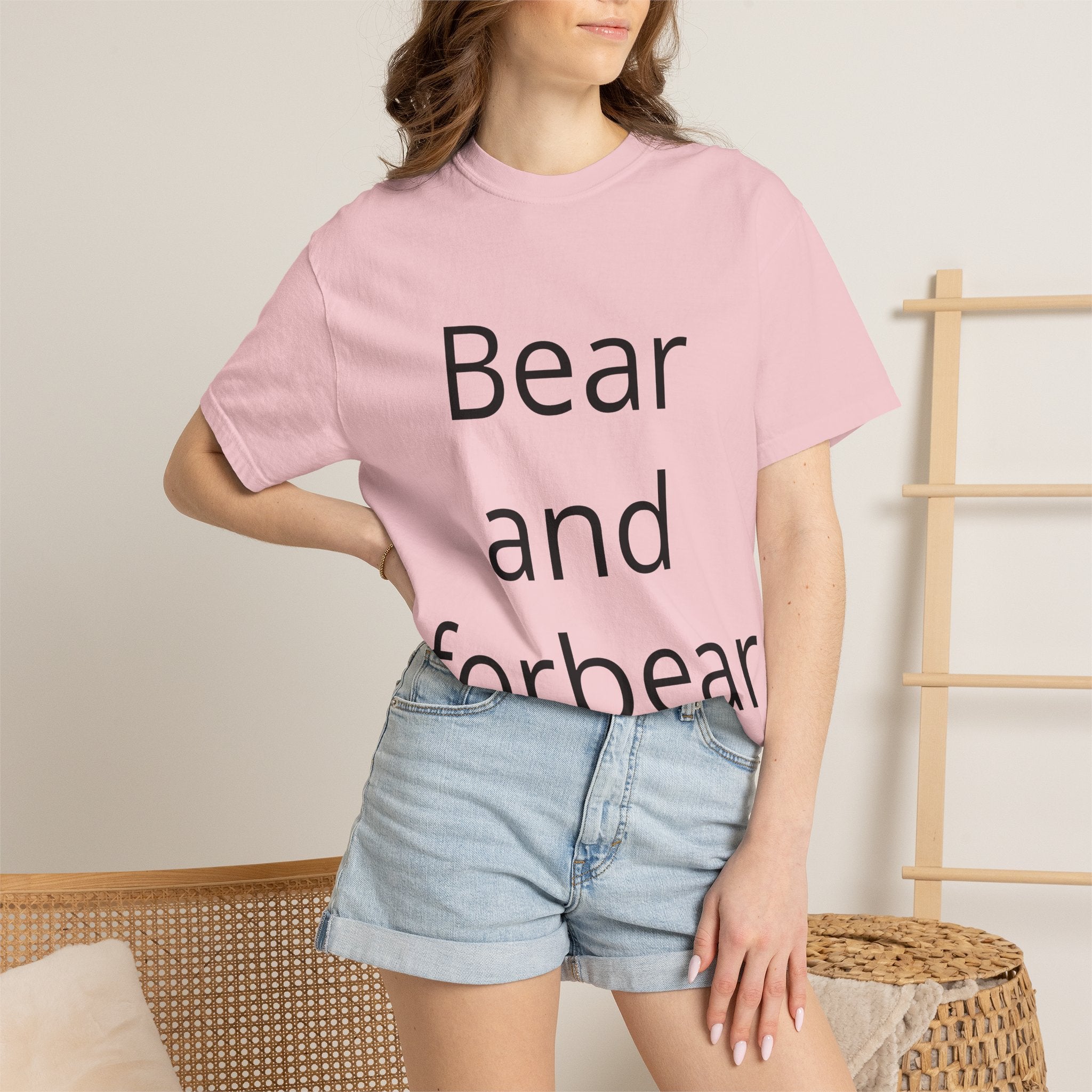 Bear and Forbear T-Shirt — Funny Wordplay Tee