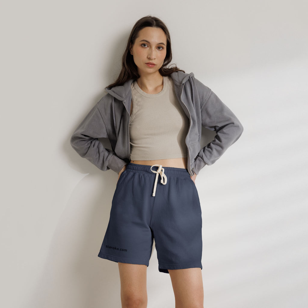Lightweight Fleece Sweat Shorts — Garment-Dyed Casual Lounge Shorts